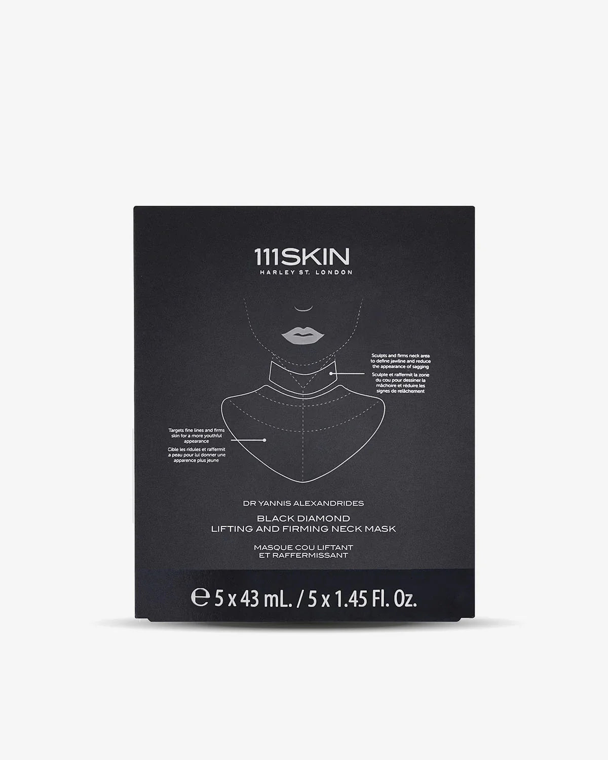 111SKIN Black Diamond Lifting & Firming Neck Mask 黑鑽緊致提升頸膜 10 x 43ml (院裝Salon Size)
