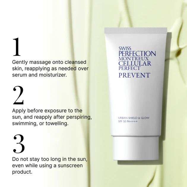 Swiss Perfection Urban Shield & Glow SPF50 PA++++ 活細胞高效防曬霜 50ml