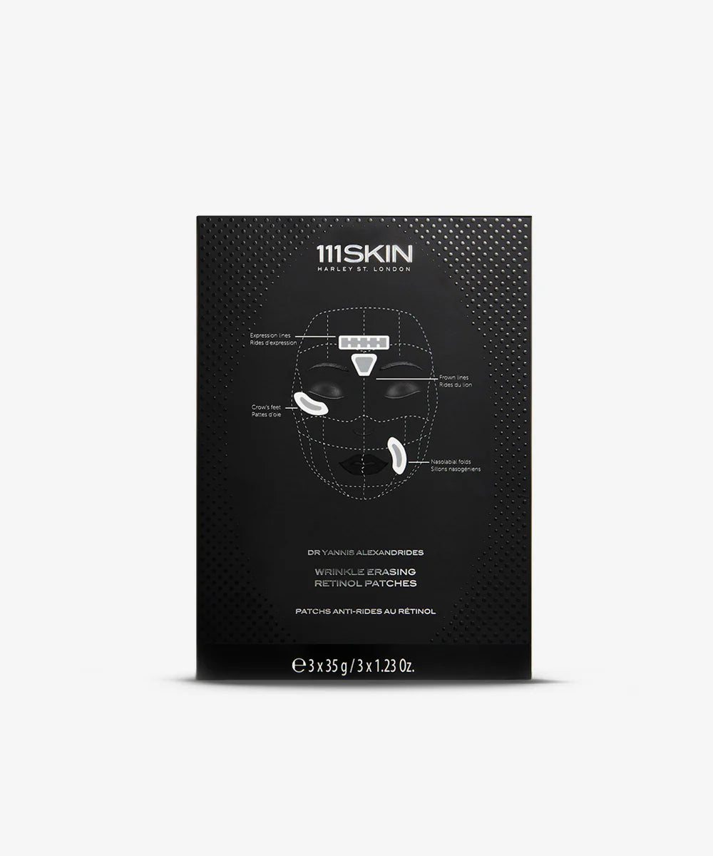 111SKIN Black Diamond Wrinkle Erasing Retinol Patches 微針去紋面膜 3sets