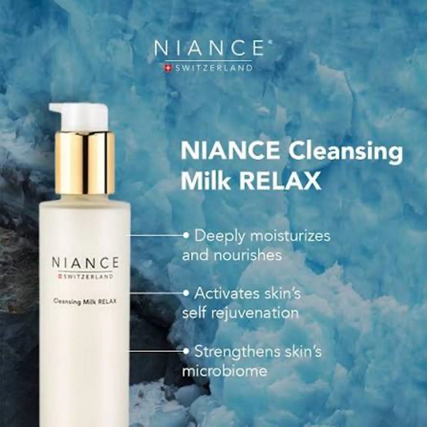 Niance Cleansing Milk RELAX 冰川潔面乳 100ml / 200ml (院裝 Salon Size)