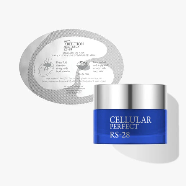 Swiss Perfection RS-28 Collagen Eye Mask RS-28活細胞膠原眼部護理套裝 7pcs + Eye Cream 5ml