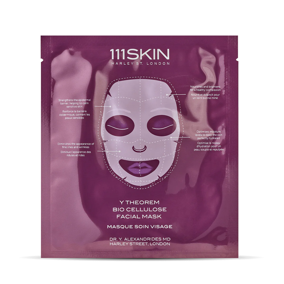111SKIN Y Theorem Bio Cellulose Facial Mask 紫鎏金修復面膜 5 x 23ml / 10 x 23ml (院裝 Salon Size)