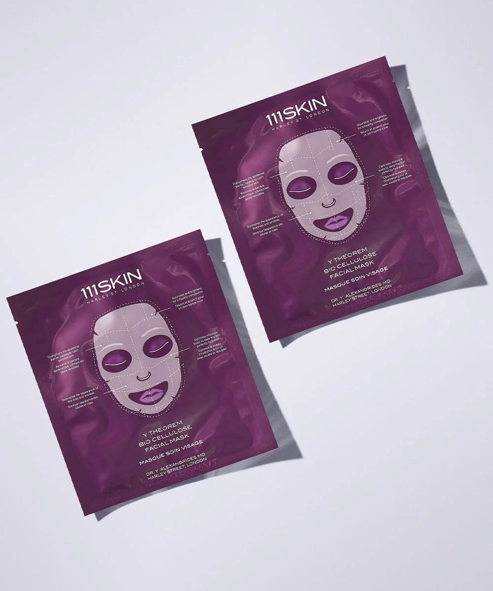 111SKIN Y Theorem Bio Cellulose Facial Mask 紫鎏金修復面膜 5 x 23ml / 10 x 23ml (院裝 Salon Size)